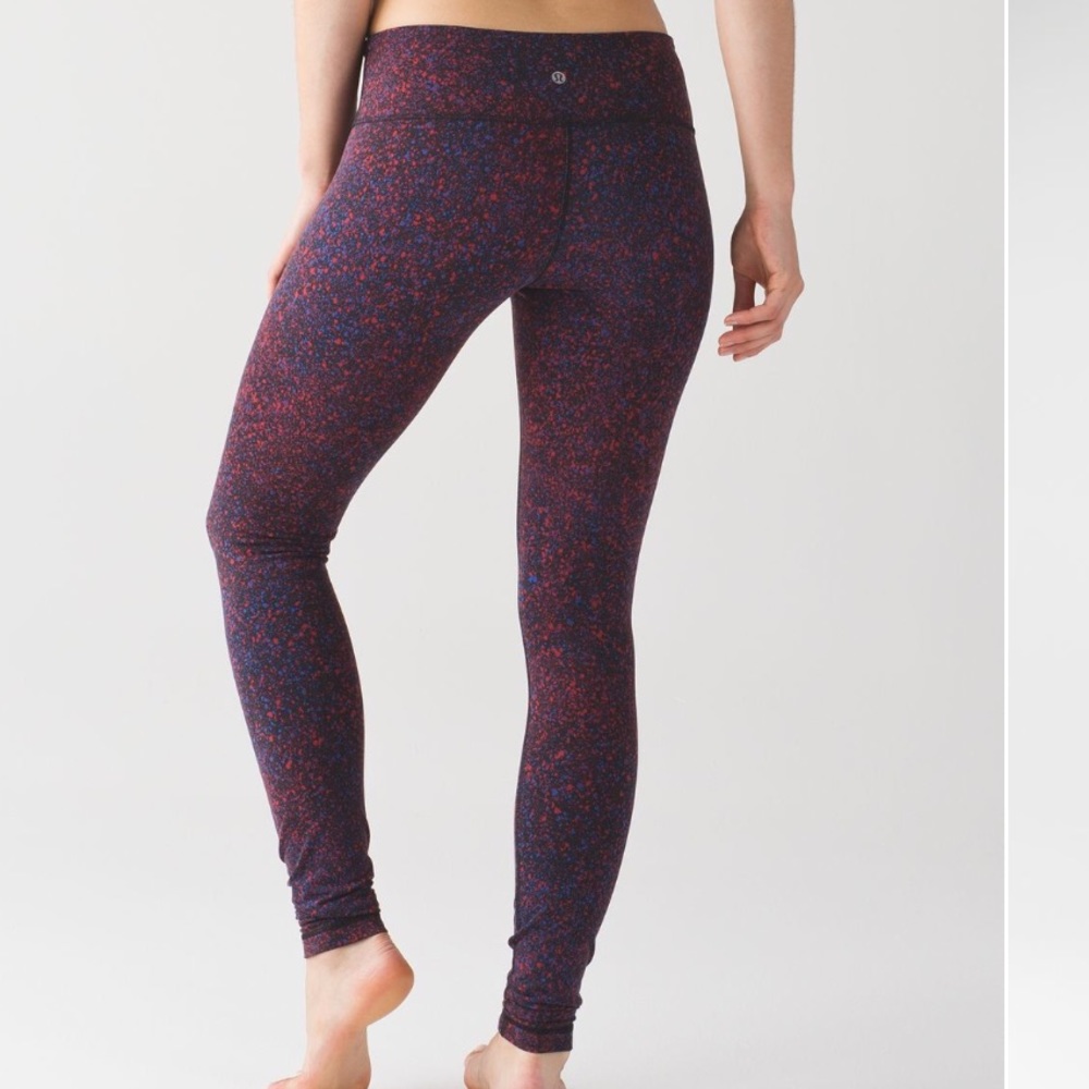 Lululemon Wunder Under Pant III Splatter Prep